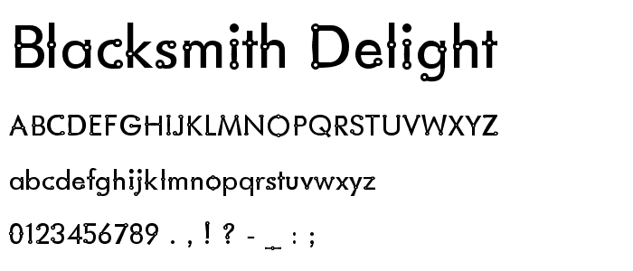 Blacksmith Delight font
